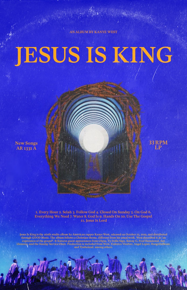 Kanye Jesus Is King Album Cover Jesus Is King Album Cover JESUS IS